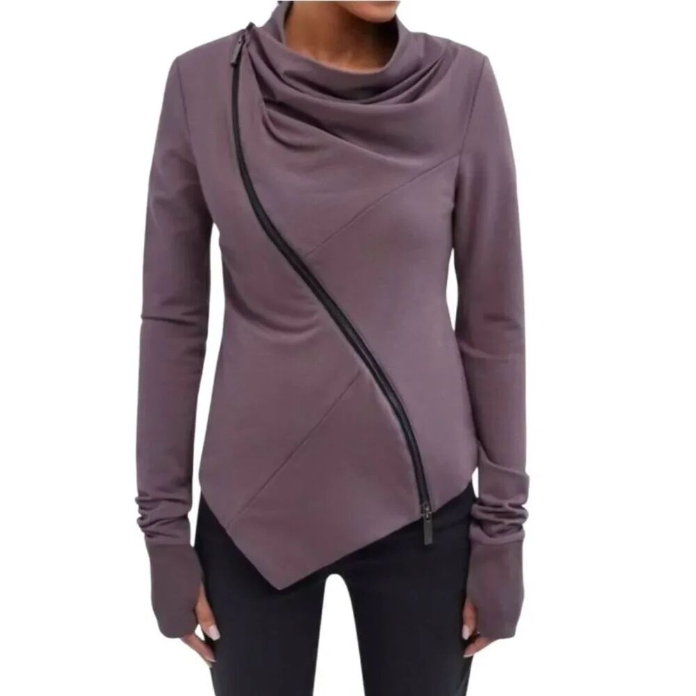 Marcella Asymmetric Hoyt Jacket Futuristic Cybercore Dark Academia Minimalist